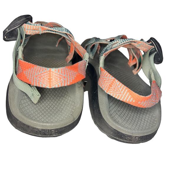 Chaco Women's Adjustable Sandals in Gray Blue and Pink Orange Size 8 - Picture 3 of 6